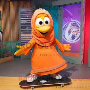 Orange Skateboard maskot...