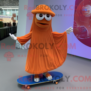 Orange Skateboard mascot...
