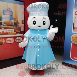 Himmelblå Dim Sum maskot...