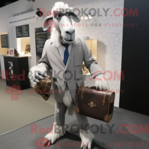 Gray Boer Goat mascot...