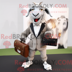 Grey Boer Goat maskot...