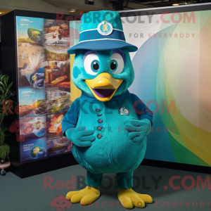 Costume de mascotte de paon...