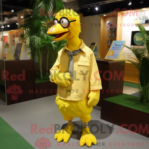 Gul Dodo Bird maskot...