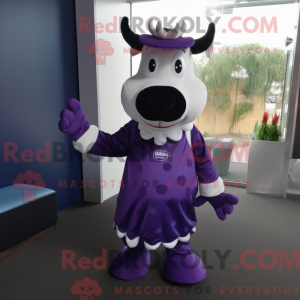 Purple Cow-maskotdraktfigur...