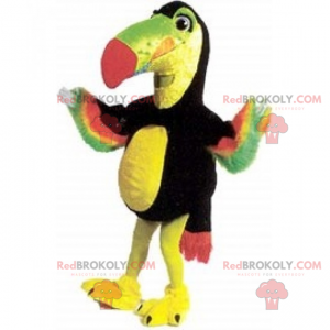 Mascota del loro con plumaje multicolor - Redbrokoly.com