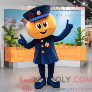 Navy aprikos maskot...