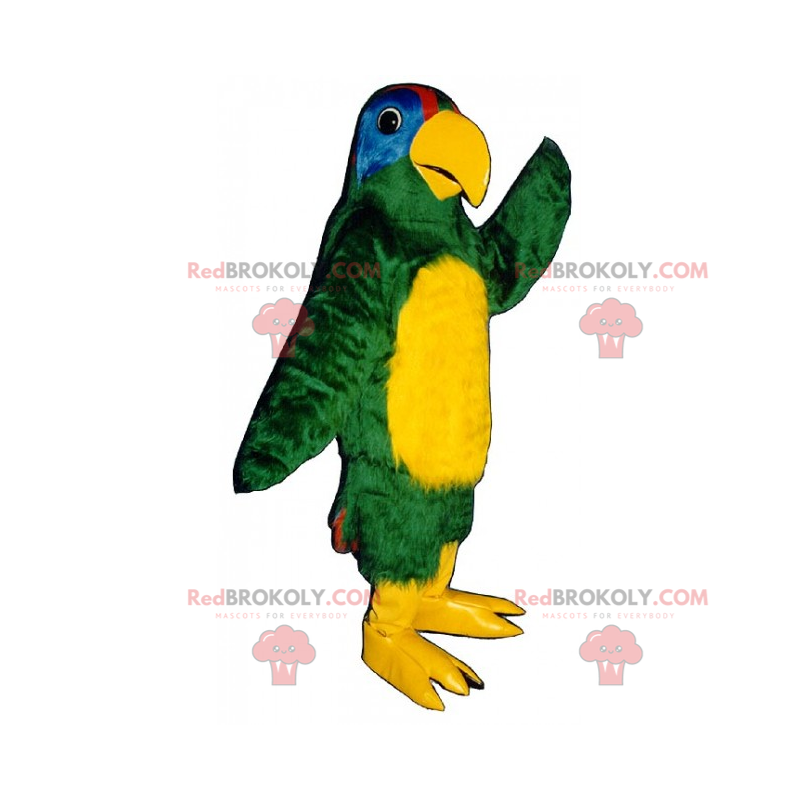 Gul-bug papegøje maskot - Redbrokoly.com Gul-bug papegøje maskot - Redbrokoly.com