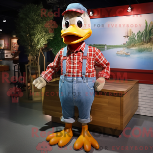 Red Duck-maskotdraktfigur...