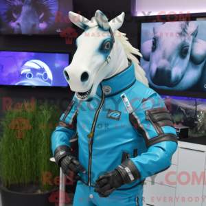 Postava maskota Cyan Quagga...