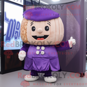 Personaggio mascotte viola...