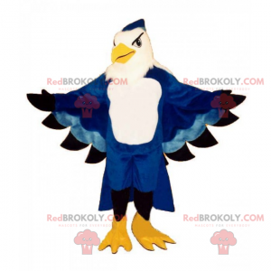 Majestic blue parrot mascot - Redbrokoly.com