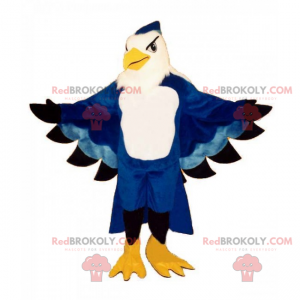 Majestätisk blå papegojamaskot - Redbrokoly.com