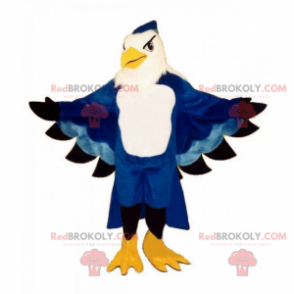 Majestátní modrý papoušek maskot - Redbrokoly.com