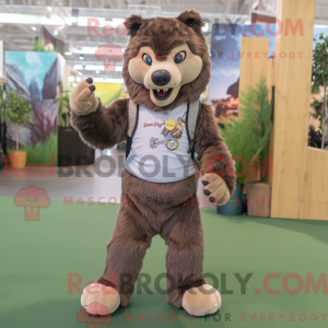 Maskotka Brown Wolf ubrana...