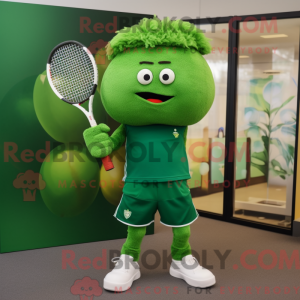 Forest Green Tennis Racket...