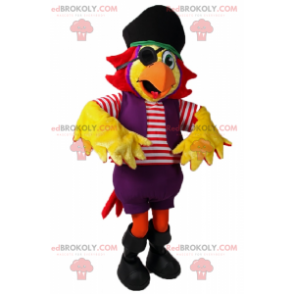 Papageienmaskottchen im Piratenoutfit - Redbrokoly.com
