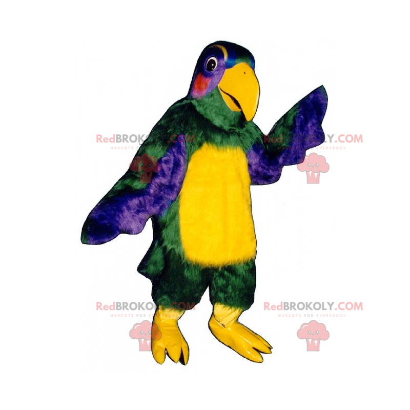 Maskotka wielobarwna papuga - Redbrokoly.com Maskotka wielobarwna papuga - Redbrokoly.com