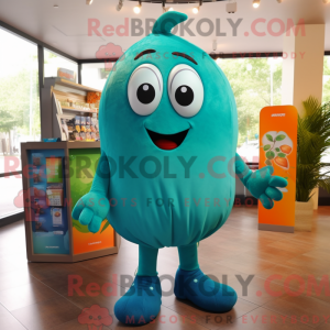 Postava maskota Teal Pepper...