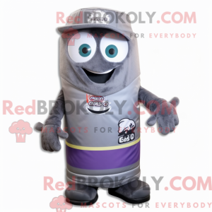 Graues Soda Can Maskottchen...
