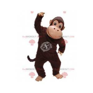 Bruine aap chimpansee mascotte
