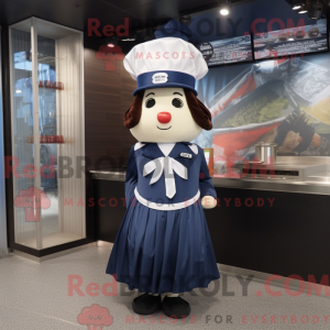 Navy Steak maskotdraktfigur...