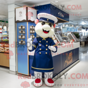 Navy Steak maskotdraktfigur...