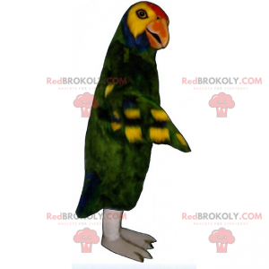 Green parrot mascot - Redbrokoly.com