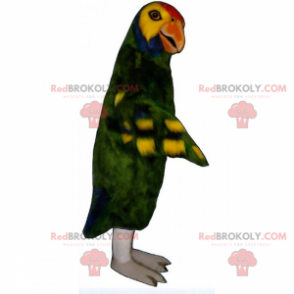 Mascotte groene papegaai - Redbrokoly.com