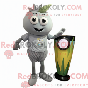 Grå Mango maskot kostyme...