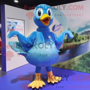 Blue Geese maskot...