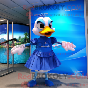 Blue Geese maskot...