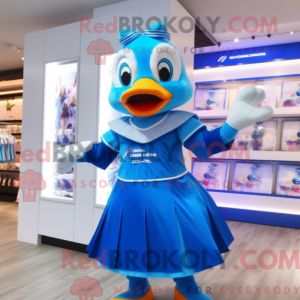 Blue Geese maskot...