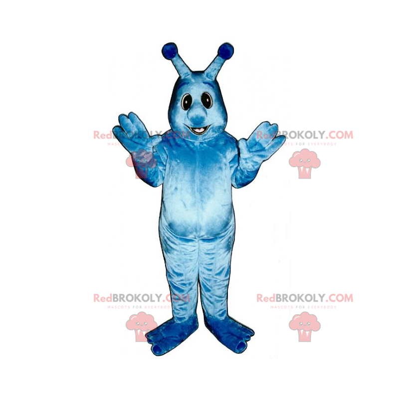 Mascote do personagem - Alien com antenas - Redbrokoly.com Mascote do personagem - Alien com antenas - Redbrokoly.com