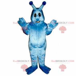 Karaktermascotte - Alien met antennes - Redbrokoly.com
