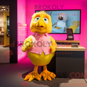 Postava maskota Pink Canary...