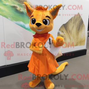 Orange Chupacabra maskot...