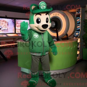 Personaggio mascotte verde...