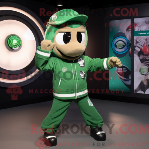 Personaggio mascotte verde...
