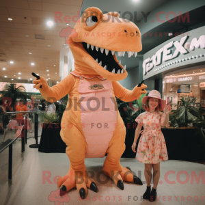 Máscara de pêssego T Rex...