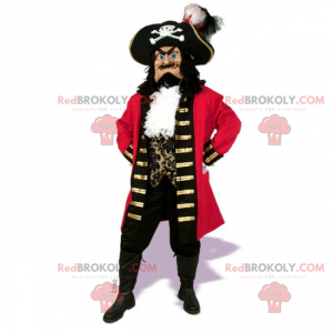 Mascotte de personnage - Capitaine Bateau Pirate -