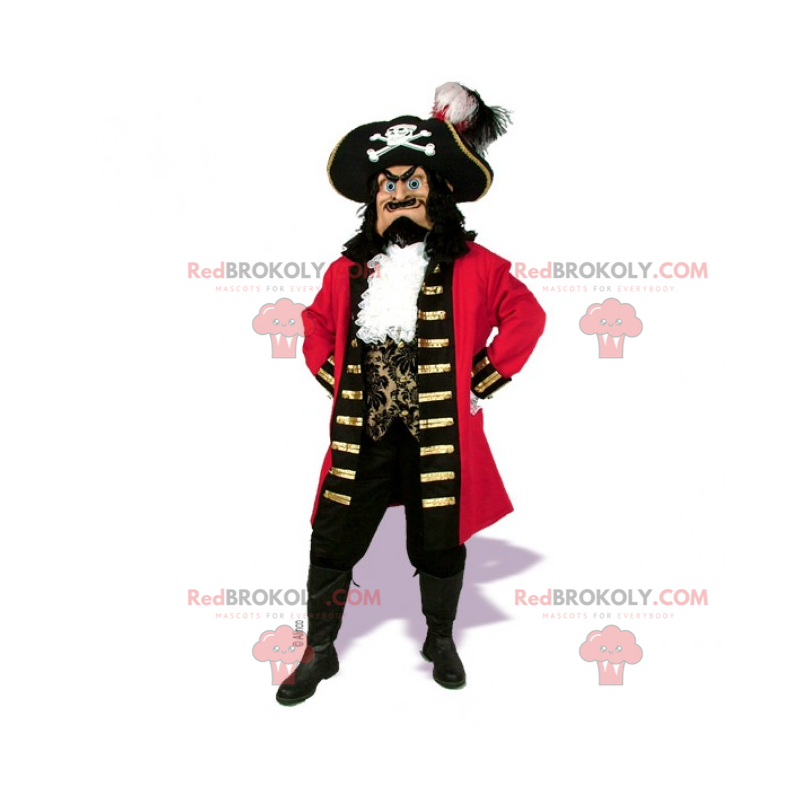Mascotte de personnage - Capitaine Bateau Pirate -