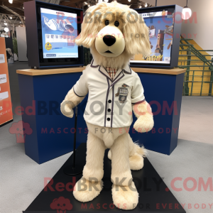 Beige hondenmascottekostuum...