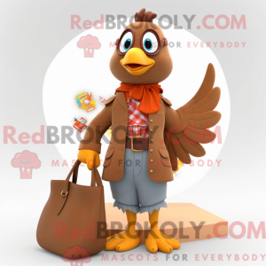 Brown Dove mascottekostuum...