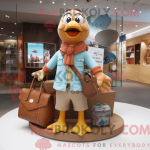 Brown Dove mascottekostuum...