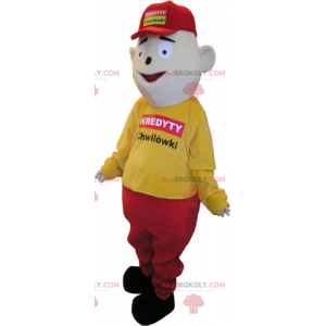 Mascotte de personnage - Commentateur sportif - Redbrokoly.com