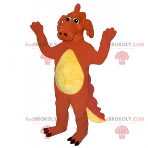 Mascotte de personnage - Dragon - Redbrokoly.com