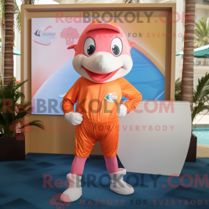 Peach Dolphin maskot...