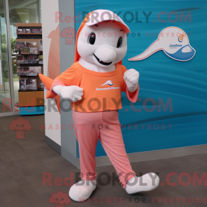 Peach Dolphin maskot...