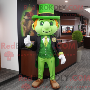 Olive Leprechaun mascot...