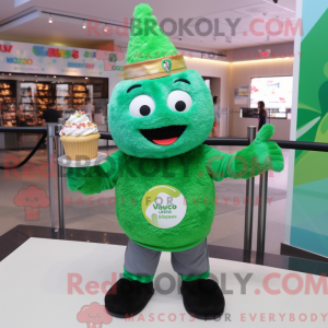 Green Cupcake mascot...